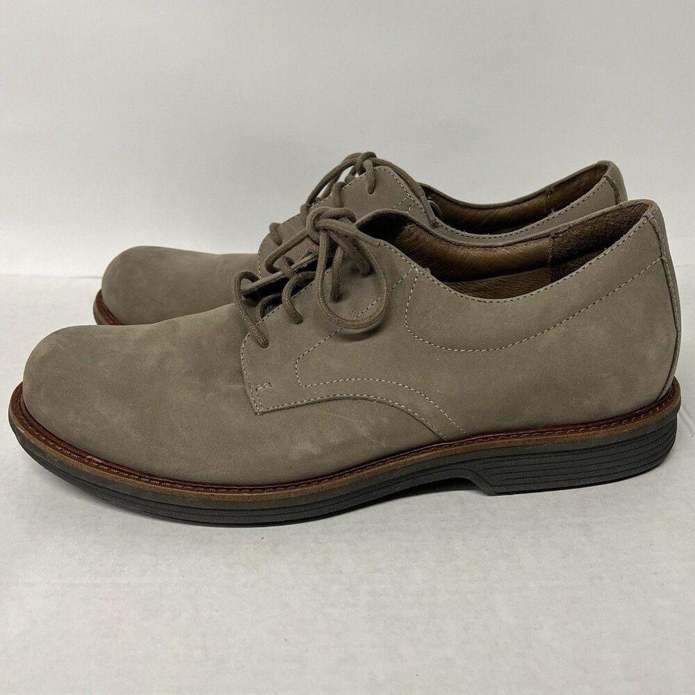 Dansko Men’s Josh Milked Nubuck Taupe Ankle Oxford Size 45 Men’s 11.5 12